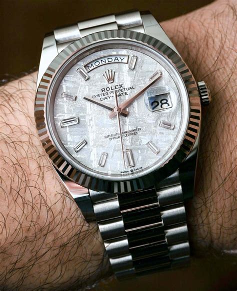 rolex meteorite dial day-date|rolex day date 40 2023.